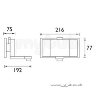 Bristan Brassware -  G-type Wall Mounted Bath Filler Cp