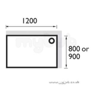 Bristan Showering -  Extended Stw129 1200 X 900mm Shower Tray