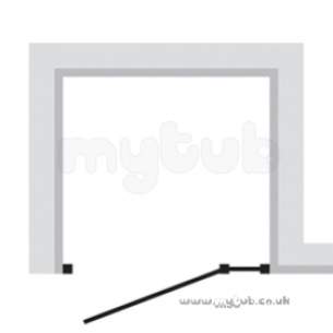 Bristan Showering -  Jute Jusp 900mm Side Panel White