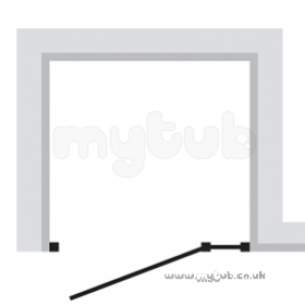 Bristan Showering -  Prism Pmhrl 900mm Hing Dr For Recess Lh