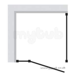Bristan Showering -  Prism Pmhsr 800mm Hinged Dr For S/pnl Rh