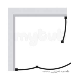 Bristan Showering -  Java Jq31 800mm 3 Part Quadrant J Q31 800 S