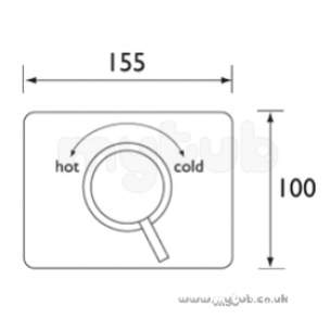 Bristan Showering -  Prism Thermostatic Blending Valve Cp