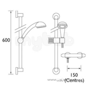 Bristan Showering -  Artisan Thermo Sur/mounted Bar Shower Valve