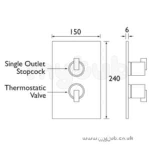 Bristan Showering -  Bristan Dual Contr Thermo Shower Valve Cp