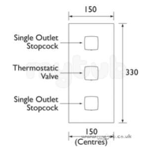 Bristan Showering -  Js2 Thermo Recessed Shower Valve With