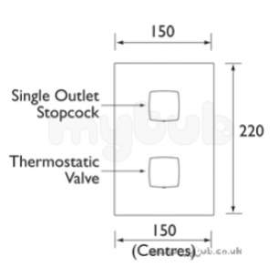 Bristan Brassware -  Js2 Dual Control Conc Shower Valve Cp