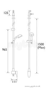 Bristan Showering -  Jute Mini Twinline Thermo Shower Cp