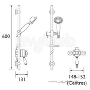 Bristan Showering -  Regency Dual Control Thermo Shower And Adj