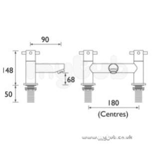 Bristan Brassware -  Bristan Apollo Bath Filler Chrome Plated Apo Bf C