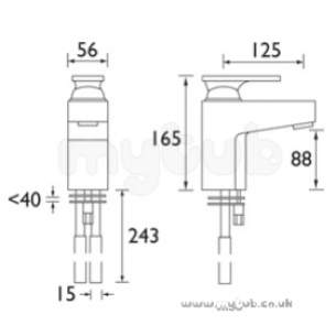 Bristan Brassware -  Bristan Ovali 1 Hole Bath Filler Cp