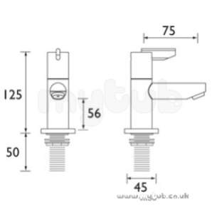 Bristan Brassware -  Bristan Sonique Bath Taps Chrome Plated Soq 3/4 C