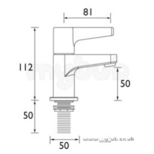 Bristan Brassware -  Design Utility Lever 3/4 Bath Taps Cp