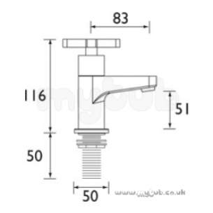 Bristan Brassware -  Design Utility Crosshead Bath Taps Cp