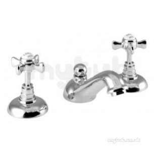 Vado Brassware -  3 Hole Basin Mixer Deck Mount Plus Pop-waste