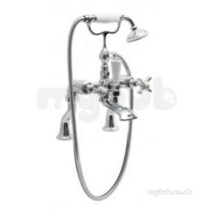 Vado Brassware -  Bath Shower Mixer Pillar Mount Plus Shower Kit Ch