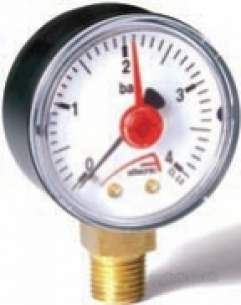Altecnic Sealed System Equipment -  Altecnic 0-4 Bar 1/4 Back 50mm Dial Ga
