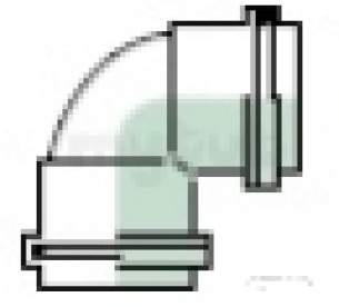 Polypipe Waste and Traps -  32mm X 90 Degree Knuckle Bend Wp15-w