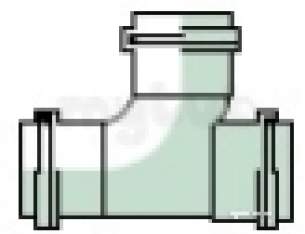 Polypipe Waste and Traps -  32mm X 91.1/4deg Swept Tee Wp21-w