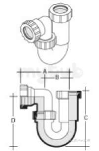 Marley Soil and Waste -  Marley 40mm Washing Machine Kit Wpw4-w