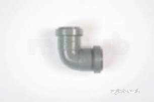 Polypipe Waste and Traps -  32mm X 90 Degree Knuckle Bend Wp15-w