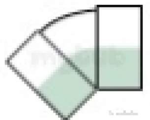 Polypipe Waste and Traps -  50mm X 45deg Obtuse Bend Abs Ws54-b