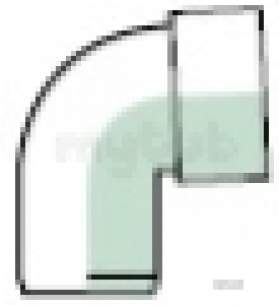 Polypipe Waste and Traps -  40mm X 92.1/2deg Swivel Bend Abs Ws24-br