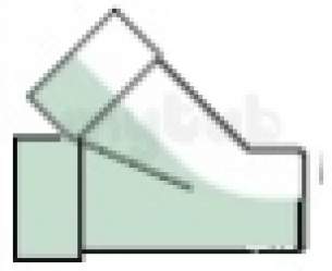 Polypipe Waste and Traps -  32mm X 45deg Junction Abs Ws39-b