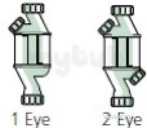 Polypipe Waste and Traps -  32mm 32x32mm Outlet 2 Cleaning Eyes Wst2w