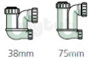 Polypipe Waste and Traps -  32mm Tublr Swvl P Trap-38mm Seal Wt50-w