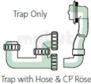 Polypipe Waste and Traps -  38mm Seal 40mm Anti Syphon Trap C/w Wt67pvw