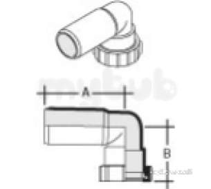 Marley Soil and Waste -  40mm Universal Trap Bend Wtb4-w Wtb4w