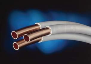 Copper Coils -  Minibore 50 Metre White Pvc Coated Bore Copper Coil 10mmx0.7mm