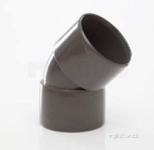 Polypipe Waste and Traps -  40mm X 45deg Obtuse Bend Abs Ws18-b