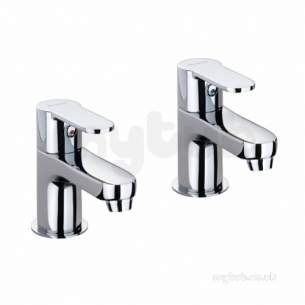 Twyfords Commercial Brassware -  X50 Basin 1/2 Inch Pillar Taps X505205cp
