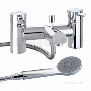 Twyfords Commercial Brassware -  X60 Bath Shower Mixer Deck Mounted X605265cp