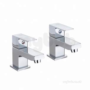 Twyfords Commercial Brassware -  X62 Basin 1/2 Inch Pillar Taps X625205cp