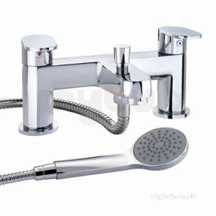 Twyfords Commercial Brassware -  X70 Bath Shower Mixer Deck Mounted X705265cp