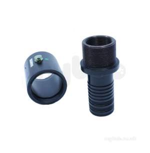 Radius Mdpe Fittings Black -  63x1 1/2 Inch Puriton Adaptor Fbsp/2 Inch Mbsp