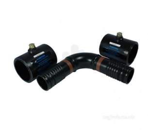 Radius Mdpe Fittings Black -  Radius Puriton Bk 110mm 90 Deg Elbow