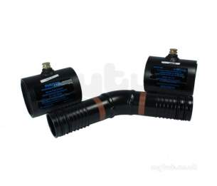 Radius Mdpe Fittings Black -  Radius Puriton Bk 110mm 45 Deg Elbow