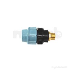 Radius Mdpe Fittings Black -  Puriton Plst Comp Fitting 32x1 Inch Male Bsp