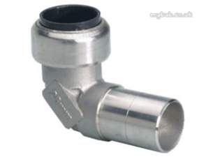Yorkshire Tectite Stainless Steel Pipe Only -  Yorks Ts12s Ts092 22mm Street Elbow