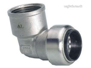 Yorkshire Tectite Stainless Steel Pipe Only -  Yorks Ts14 Ts090g 15mm X 1/2 Inch Fi Elbow