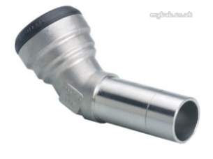 Yorkshire Tectite Stainless Steel Pipe Only -  Yorks Ts21s Ts040 35mm Obt Street Elbow