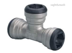 Yorkshire Tectite Stainless Steel Pipe Only -  Yorks Ts24 Ts130 54mm Equal Tee 25684