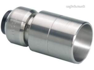 Yorkshire Tectite Stainless Steel Pipe Only -  Yorks Ts6 Ts243 18mm X 15mm Reducer