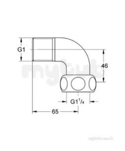 Grohe Parts and Spares -  Grohe Elbow Union 12428000