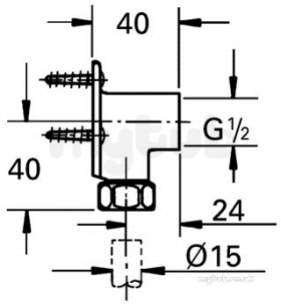 Grohe Parts and Spares -  Grohe Wall Union 12952000