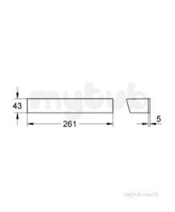 Grohe Shower Valves -  Grohe Easyreach Shelf 18608000